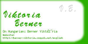 viktoria berner business card